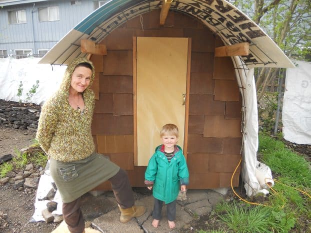 In front of 1st hut with Abram People discussing about the marketing business